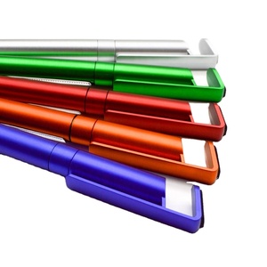 Nouveau stylo multifonctionnel en plastique orange, peut servir de support, bannière rétractable, stylo de bureau professionnel avec pointe de 1,0 mm - Product Image 1