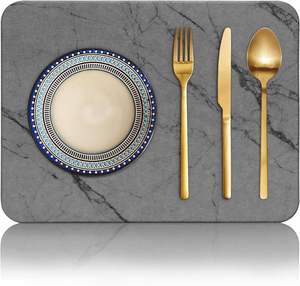 Estante para platos de piedra superabsorbente FMT, encimera de cocina de tierra de diatomeas, alfombrillas de secado de platos con almohadilla para pies, <span class=keywords><strong>alfombrilla</strong></span> para vajilla - Product Image 4