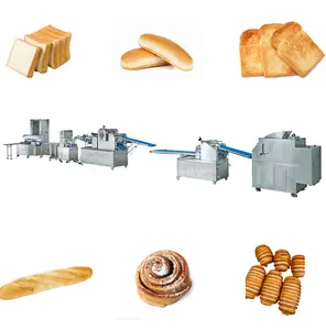 Automatic Complete Hotdog Roll Toast French Bread Production Line Bread Rolls Making Machines Full Set Bakery Equipment