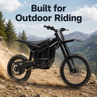 Moto électrique tout-terrain 32 kW 74 V 45 Ah, cadre en alliage d'aluminium, couple de 754 Nm, freins à disque hydrauliques, moteur central, 105 km/h