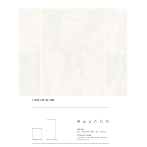 Azulejos de Porcelana con Textura Mate Rústica Replicada Personalizada para Toda la Casa, Azulejos de Piso de Mármol de la Serie <span class=keywords><strong>Cretan</strong></span> para Sala de Estar de Villas de Lujo - Product Image 5