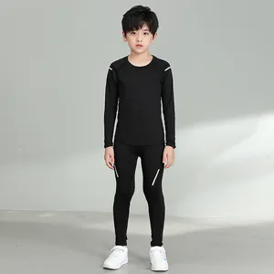 Комплекты одежды для мальчиков, От 5 до 6 лет спортивная одежда, плотные леггинсы, рубашки с длинным рукавом, спортивный костюм из двух предметов для детей, мальчиков