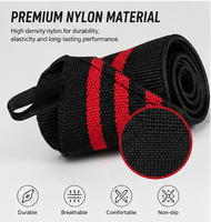 Bandes de maintien professionnelles pour poignets, en nylon élastique, pour l'entraînement en salle de sport, protection pour la musculation
