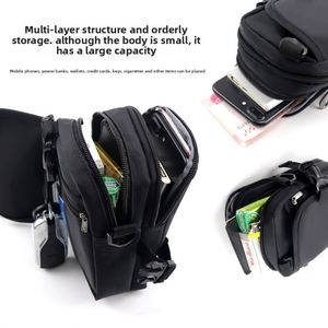 Durable Waterresistant Phone <b>Pouch</b> <b>for</b> <b>Men</b> Belted Waist Bag Vertical Style - Product Image 2