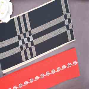 Rubans de couleur personnalisée avec logo imprimé, ruban en lin sergé uni de luxe doré, ruban en chanvre et coton pour emballage cadeau, nœuds - Product Image 1