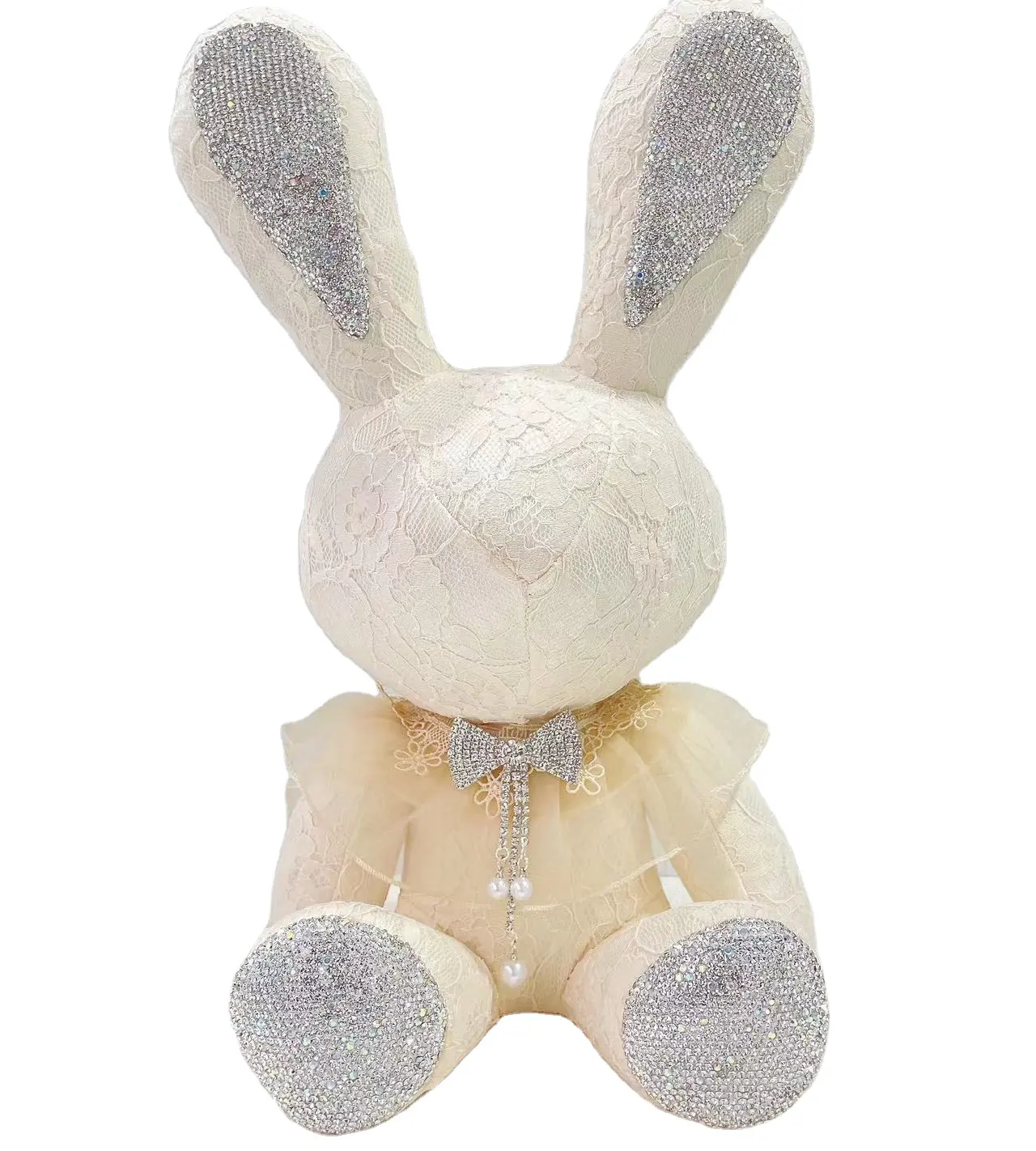 Creative diamond-encrusted plush toy cute action doll birthday gift ornaments