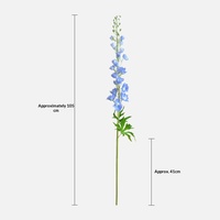 Delphiniums artificiels réalistes en soie faits à la main, fleurs modernes pour la décoration florale de la maison, salon, bouquets d'allée de mariage, fausses fleurs