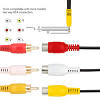 Kabel Audio Splitter Adaptor Jack Audio 3.5mm Jantan ke 3 RCA Betina untuk AV TV