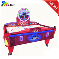 M Sky Coin Operated Pinball Air Hockey Table Arcade Game Single Ball Multi-ball Game Modes Anti Puck Jamming Design English