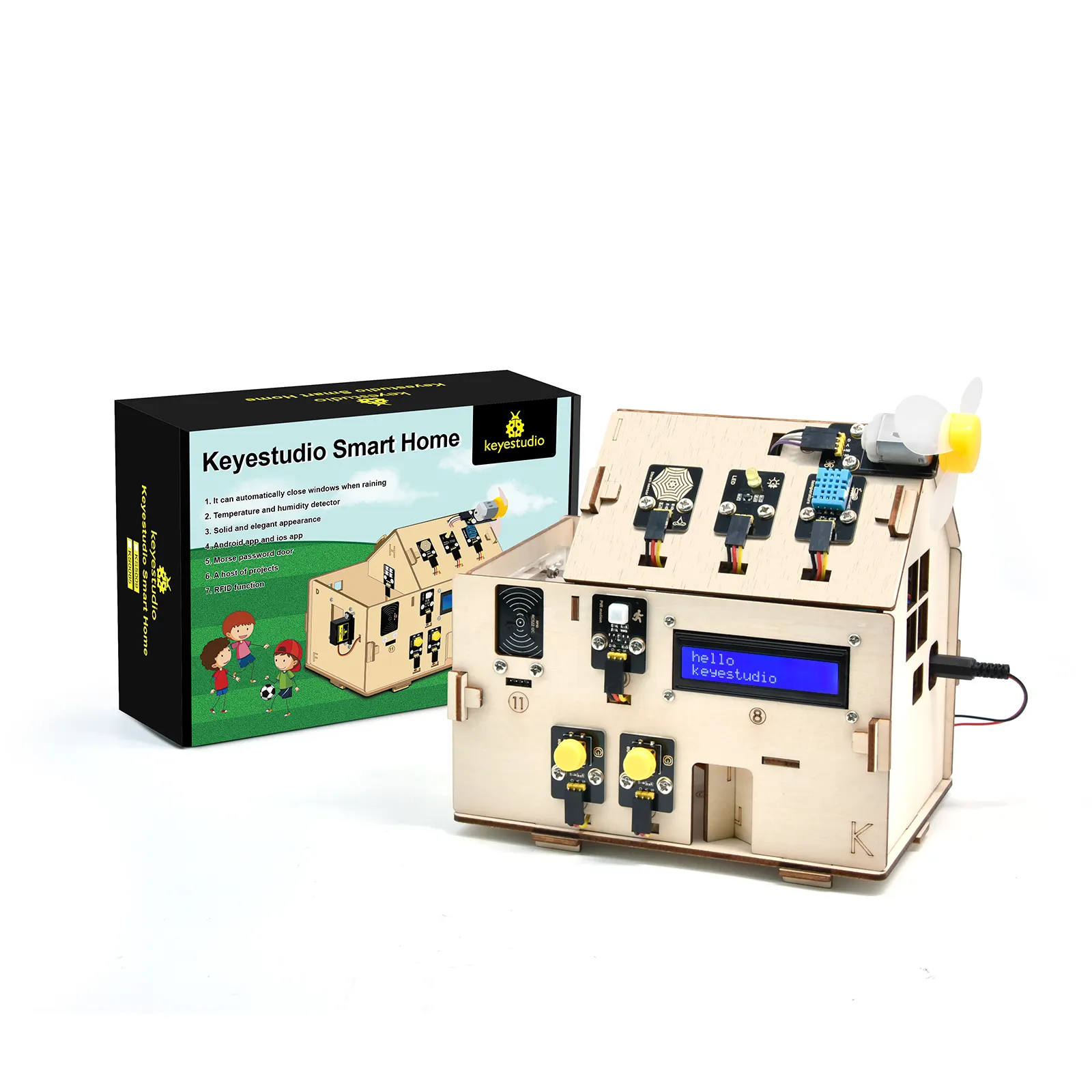 keyestudio IOT Smart Home Kit ESP32 Starter Kit For Electronic DIY STEM Education