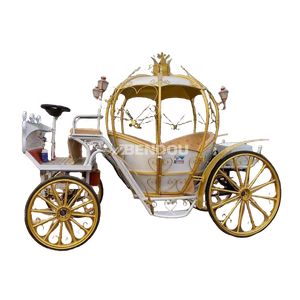 Chariot citrouille géant de conte de fées, poupée princesse Cendrillon pour décoration de scène - Product Image 6