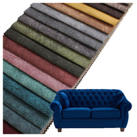 Tissu en velours hollandais tricoté imprimé doux, pelucheux, durable, résistant aux taches, laminé HDPE pour canapé, chaise, décoration intérieure