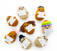 Jouet de pomme de terre positif au crochet poupée tricotée à la main jouet de pomme de terre en peluche