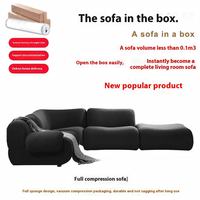 Sofá Cama Modular Convertible de Terciopelo Negro Estilo Nórdico Italiano Moderno, Patas de Acero Inoxidable, Diseño Ecológico