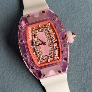 Montre-bracelet automatique squelette tonneau ultra-légère en cristal de qualité supérieure pour hommes et femmes Spotlight Arena Watch - Product Image 2
