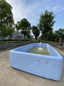 Ipoolgo đa chức năng thân thiện với môi trường PVC bơm hơi trên mặt đất hình chữ nhật bể bơi - Product Image 2