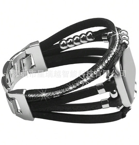 เหมาะสำหรับ <span class=keywords><strong>Apple</strong></span> <span class=keywords><strong>Watch</strong></span> Series 1-10, สายนาฬิกาหนัง PU แบบถักสองวงสำหรับ <span class=keywords><strong>Apple</strong></span> <span class=keywords><strong>Watch</strong></span> - Product Image 3
