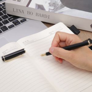 カスタム高級万年筆セット、ステンレス鋼314ゴールドペン先と高級ペンケース付き、プロの筆記に最適 - Product Image 6