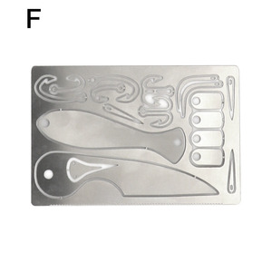 LXH-029 Multi-utensile Argento a Forma di Carta di Credito, 22 in 1, per Sopravvivenza, Pesca, Campeggio, Arrampicata, Caccia, Escursionismo, Kit EDC - Product Image 6