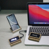 Disco duro externo portátil de madera ssd, 256 gb, disco duro ssd de estado sólido, soporte de teléfono para portátiles, novedad