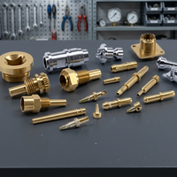 Piezas Metálicas de Latón Mecanizadas por CNC, Componentes Personalizados de Precisión para Equipos Industriales
