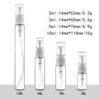 Flacons d'essai de parfum en plastique de style moderne Sunshine Custom, 2 ml, 3 ml, 5 ml, 10 ml, sous-bouteilles avec pulvérisateur à pompe, produit à succès