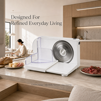 Trancheuse à pain électrique 150W, appareil de cuisine haute performance, gadget alimentaire réglable, certifié ISO, fabrication OEM personnalisée