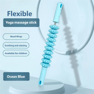 เครื่องนวดขาลดสัดส่วนแบบสิบล้อ พร้อมลูกกลิ้งหนาม 20 ลูก สำหรับยืดกล้ามเนื้อน่อง ผ่อนคลาย ใช้ได้กับเอวและแขน - Product Image 3