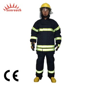 Costume de <span class=keywords><strong>pompier</strong></span> EN469 ignifuge standard Nomex et aramide matériel de lutte contre l'incendie - Product Image 5