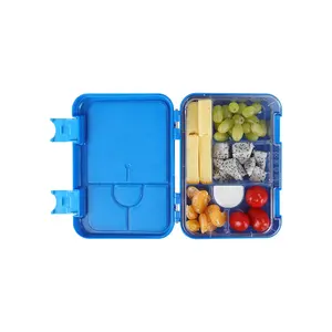 प्लास्टिक बच्चों के लंच बॉक्स tritan स्कूल पोषण संतुलन 6 डिब्बों bento बॉक्स बच्चों के लिए