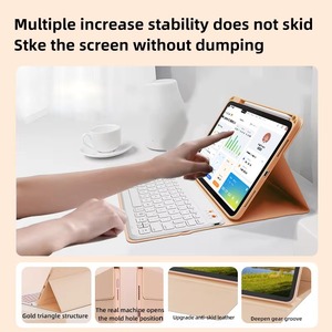 Pour 2025 étui intelligent en cuir PU doux pour la peau Pbk323 housse de tablette multi-angle pour iPad 10.9 "usage quotidien - Product Image 3