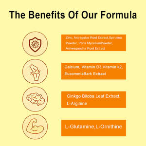 סוכריות גומי לגדילת גובה לילדים עם סידן, ויטמין D3, K2 ואבץ, תוסף תזונה טבעי לשיפור צפיפות העצם - Product Image 4