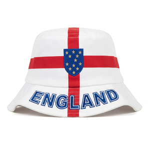 Gorra de Pescador Ujoy con Logotipo Personalizado Bordado e Impreso, para Eventos Deportivos Mundiales, con Bandera de Inglaterra y Suecia, Unisex, Tipo Bucket - Product Image 1