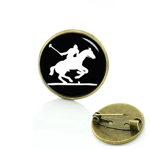 Custom Novelty Horseback Riding Pins Sports Silhouette Equestrian Brooches Horse Race Rowing Scuba Diver Swimming Surfing Badge