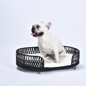 Groothandel <span class=keywords><strong>Wicker</strong></span> Huisdierenbed voor Katten & Honden, Rieten Huisdierenbank met Kussen, Rustgevende Binnenhuisdierenlounge, OEM ODM - Product Image 4