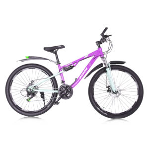 Vélo de montagne à cadre en aluminium de 26 <span class=keywords><strong>pouces</strong></span>, fourche à suspension verrouillable à double frein à disque à 21 vitesses, <span class=keywords><strong>VTT</strong></span> à <span class=keywords><strong>24</strong></span> vitesses - Product Image 4