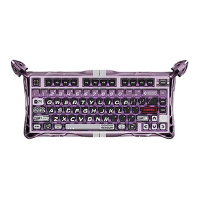GravaStar V75 Pro Magnetic Axis <b>Keyboard</b> Full Aluminum Wired Single Mode E-sports Game <b>Keyboard</b> 8K Report Rate Purple RGB - Product Image 1