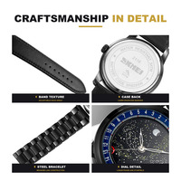 Jam Tangan SKMEI 2116 Mewah Pria Digital Tahan Air Sport Chronograph dengan Alarm  Jam Tangan Kulit Pria