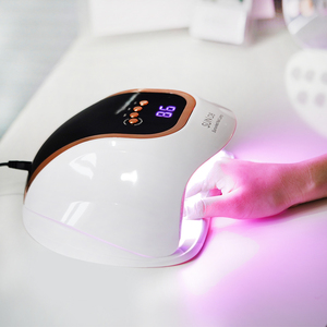 เครื่องเป่าเจล UV แบบคู่208W แบบชาร์จไฟได้เครื่องอบแห้งด้วยแสง UV & UV สำหรับร้านเสริมสวยทำเล็บมือแบบไร้สาย - Product Image 2