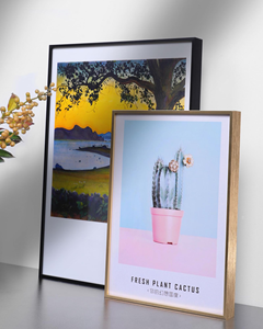 Bạc Vàng Tăng Đen Kim Loại Khung Ảnh Chải Vuông Khung Nhôm Cho Ảnh/Hình Ảnh Khung - Product Image 3