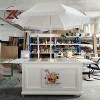 Table de bar à vin et champagne ZKAI pour mariage, stand en PVC avec logo personnalisé, chariot à bonbons pour événements festifs