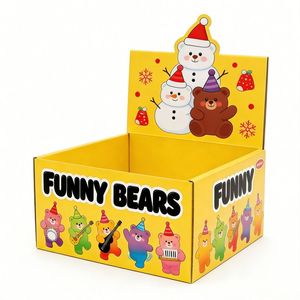 Custom Recyclable Counter Top Gummy Box Display with Matt Lamination & Embossing <b>Art</b> Paper for Supermarket Retail Stores - Product Image 3