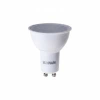 Ampoule LED FOCUS GU10 7W 4000K 590lm 280cd 100 ° Blanc-A + Projecteur en plastique aluminium/PC pour maison résidentielle 6500K Couleur 12V AC