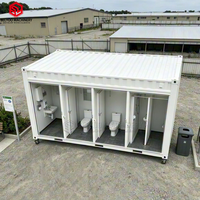 BELYOO - Unité Sanitaire Portable avec Plusieurs Cabines de Toilettes pour Projets Extérieurs