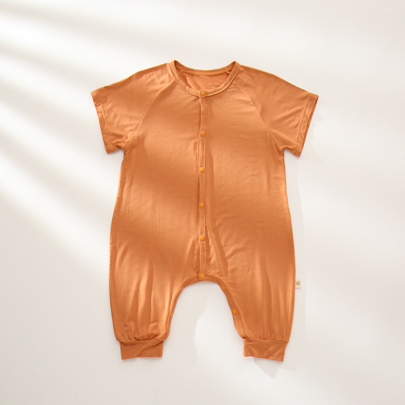 Orange foncé-manches courtes
