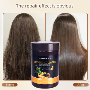 <span class=keywords><strong>Mascarilla</strong></span> Capilar Reparadora Profunda, Hidratante para Cabello <span class=keywords><strong>Seco</strong></span> <span class=keywords><strong>y</strong></span> <span class=keywords><strong>Dañado</strong></span>, Suavizante, Brillante, con Ginseng <span class=keywords><strong>y</strong></span> Colágeno - Product Image 3