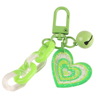 Pendentif porte-clés couple en acrylique, décor de charme de sac mignon, petits accessoires porte-clés de couleur fraîche pour couples/cadeaux