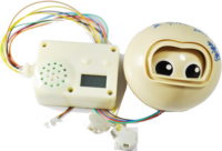 Sensor Gerak Mata Modul Suara Bahan Ramah Lingkungan Speaker 29mm Kotak Musik Kustom Fungsi Jam Alarm untuk Boneka Plush