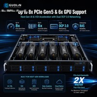 Serveur Dell PowerEdge R7625 2U 2 sockets, 24 DIMMs, 6 To DDR5, 24x 2,5 NVMe, double alimentation Titanium