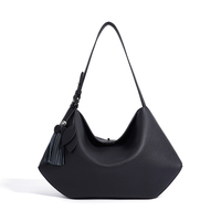 Nouveau Sac Hobo Courbé 2026 en Cuir de Vachette Pleine Fleur, Sac à Main Souple et Structuré pour Boutiques Haut de Gamme, Prise en Charge de la Personnalisation OEM